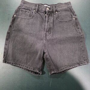 PacSun High Rise Black Dad Shorts Size 26